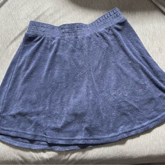 Matching blue terry cloth skort set - Picture 2 of 6